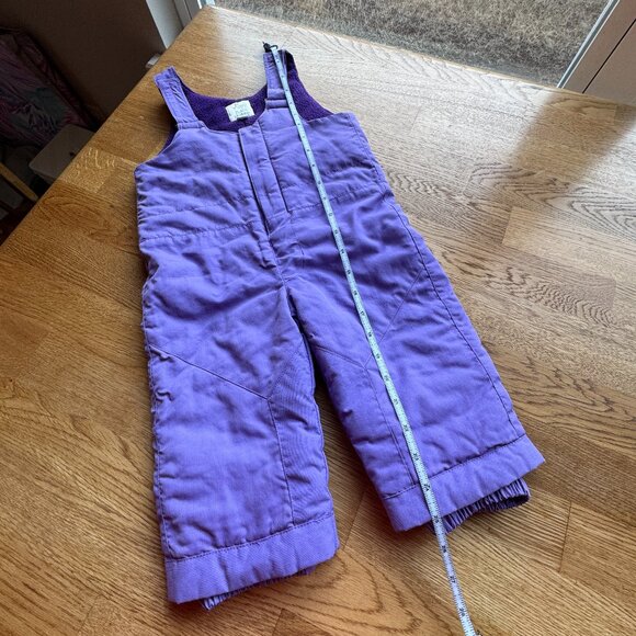 Children's Place Purple Snow Bib Overalls Size 12-18 Months - Picture 9 of 9